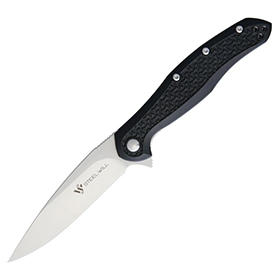 Steel Will Intrigue Mini Linerlock Black: BK-SMGF45M11