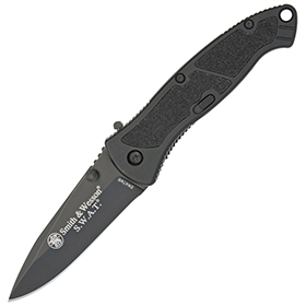 Smith & Wesson Black SWAT Linerlock A/O: BK-SWATMB