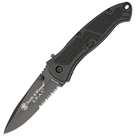 Smith & Wesson Black SWAT Linerlock A/O: BK-SWATMBS