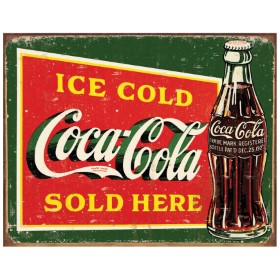 Tin Signs Coke Ice Cold Green: BK-TSN1393