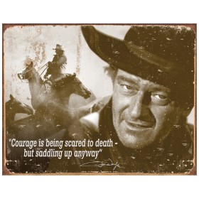 Tin Signs John Wayne Courage: BK-TSN1429