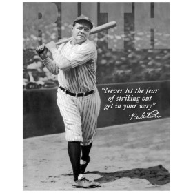 Tin Signs Babe Ruth No Fear: BK-TSN1511