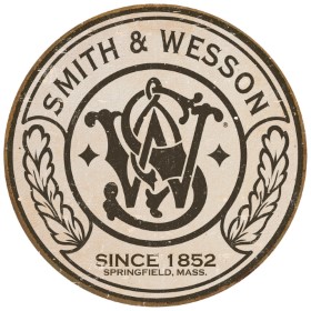 Tin Signs S&W Round Logo: BK-TSN1608