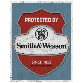 Tin Signs Protected By S&W: BK-TSN1682