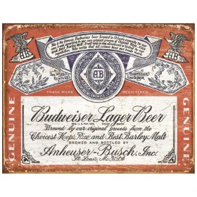 Tin Signs Budweiser Weathered: BK-TSN1751