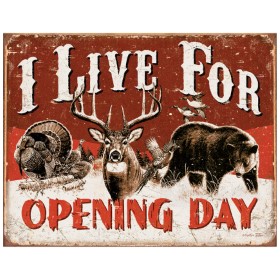 Tin Signs Live For Opening Day: BK-TSN1816