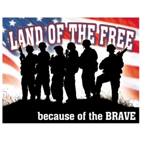 Tin Signs Land of the Free…: BK-TSN1818