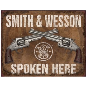 Tin Signs S&W Spoken Here: BK-TSN1849