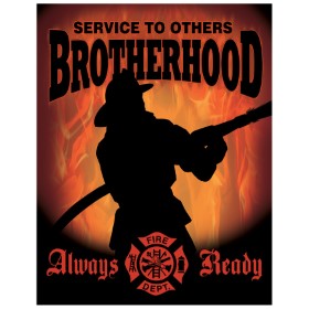 Tin Signs Fireman Brotherhood: BK-TSN1901