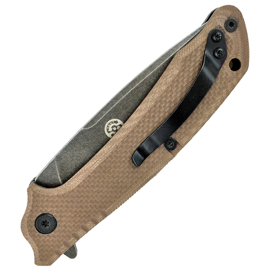 ABKT TAC Predator Linerlock Tan: BK-AB026TV3