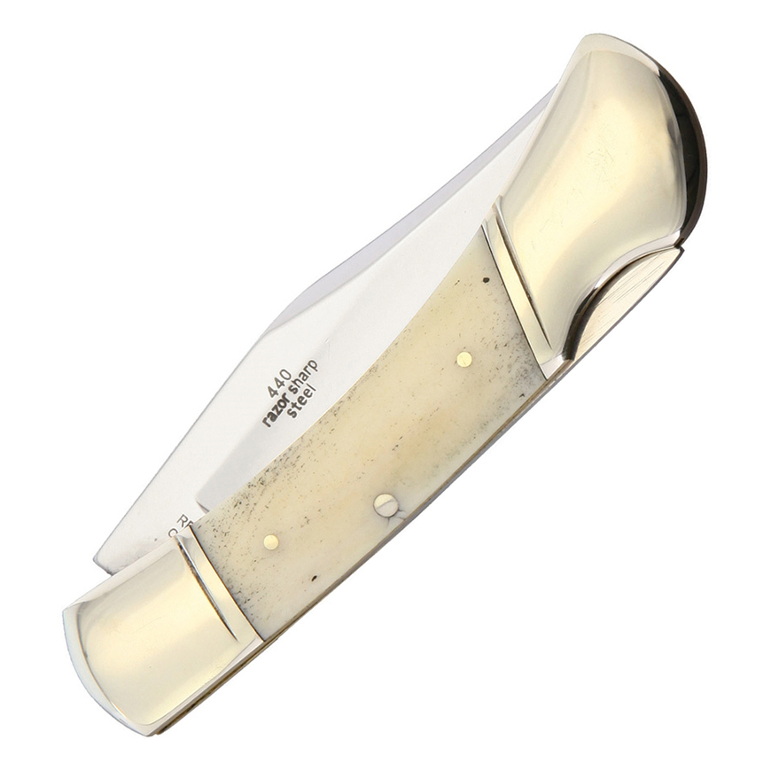 Alaska Scrimshaw Connection Salmon Lockback: BK-ASC4V3