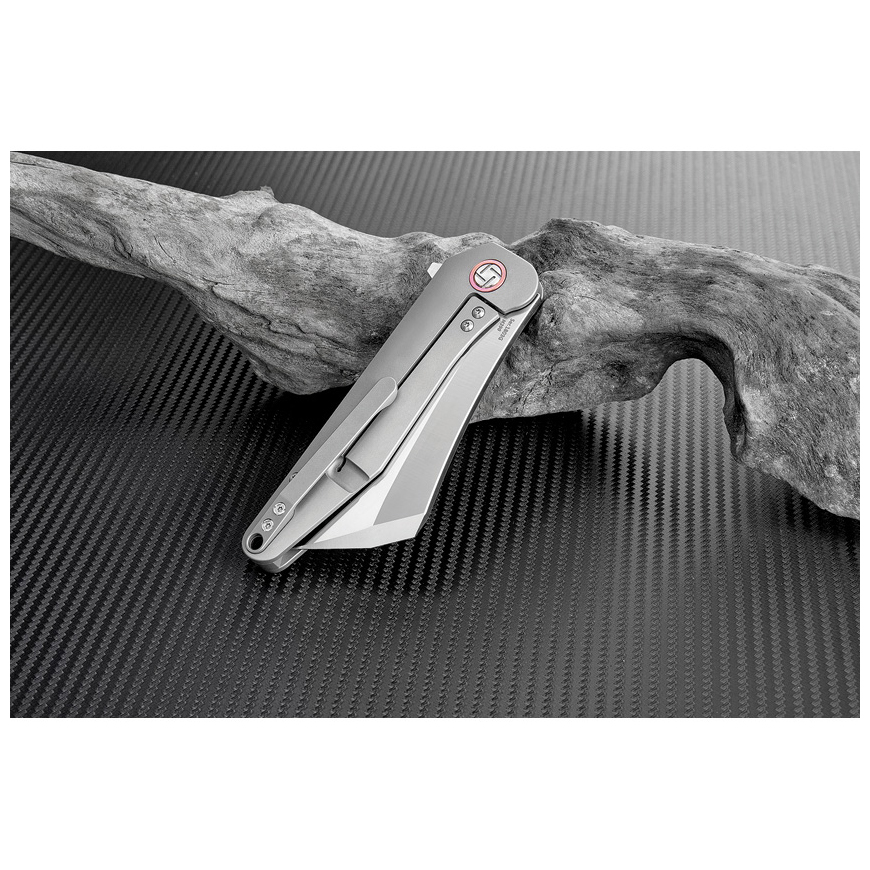 Artisan Osprey Framelock Gray M390: BK-ATZ1803GGYMV3