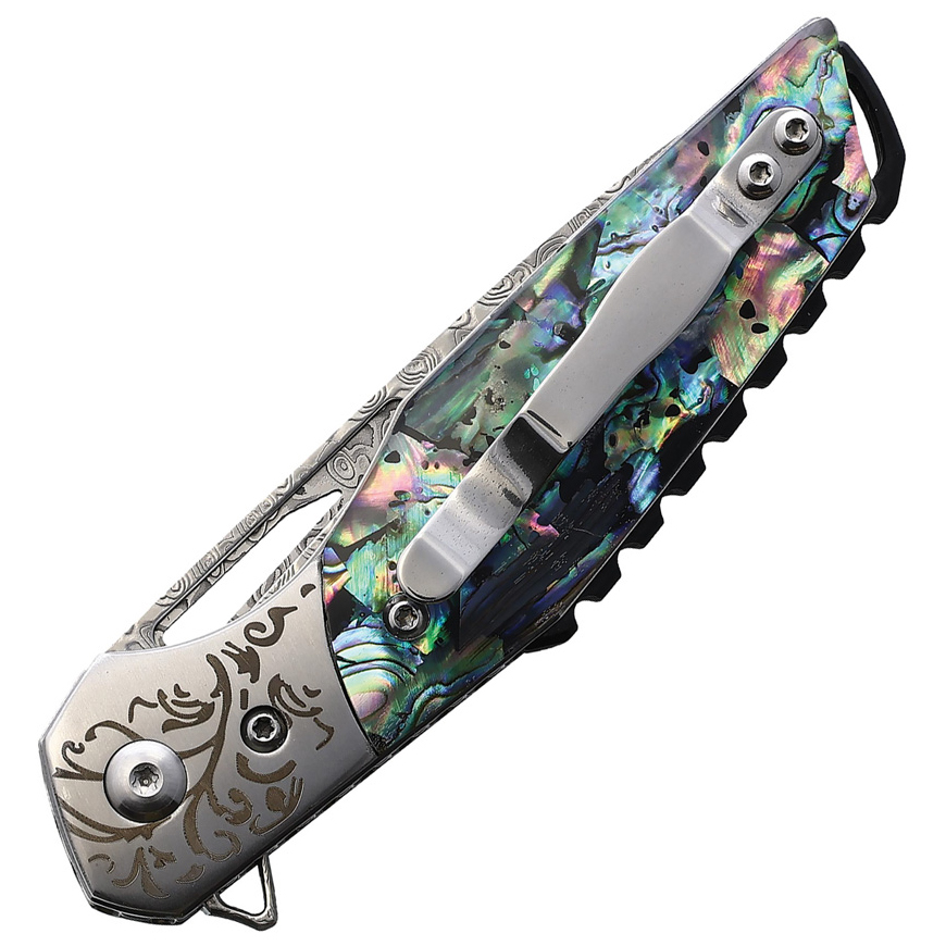 BucknBear Abalone Linerlock: BK-BNB1991AV3