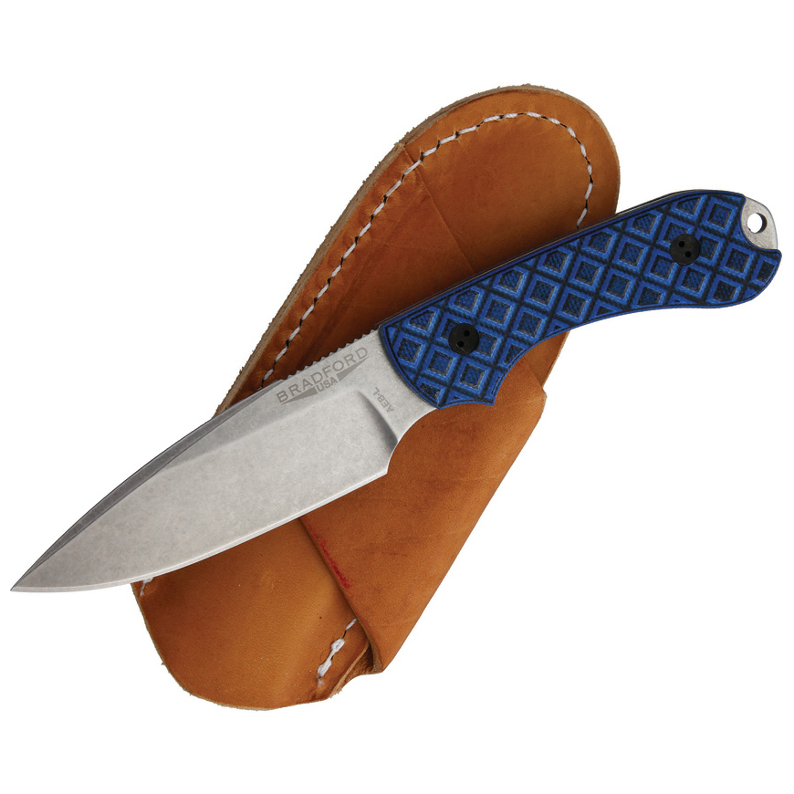 Bradford Knives Guardian 3 Black/Blue: BK-BRAD3FE013AV3