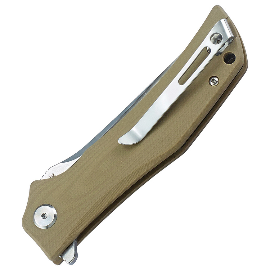 Bestech Knives Scimitar G10 Linerlock Beige: BK-BTKG05C1V3