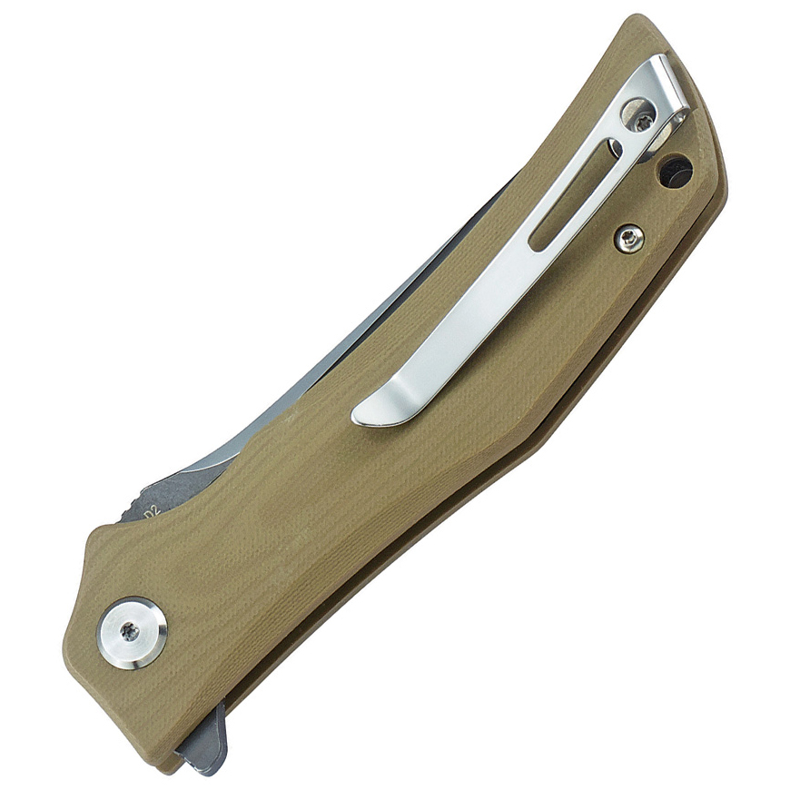 Bestech Knives Scimitar G10 Linerlock Beige: BK-BTKG05C2V3