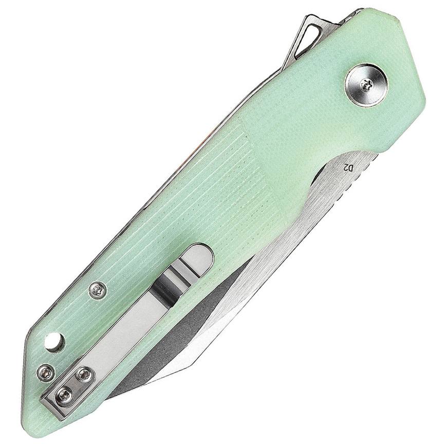 Bestech Knives Barracuda Linerlock Jade: BK-BTKG15D1V3