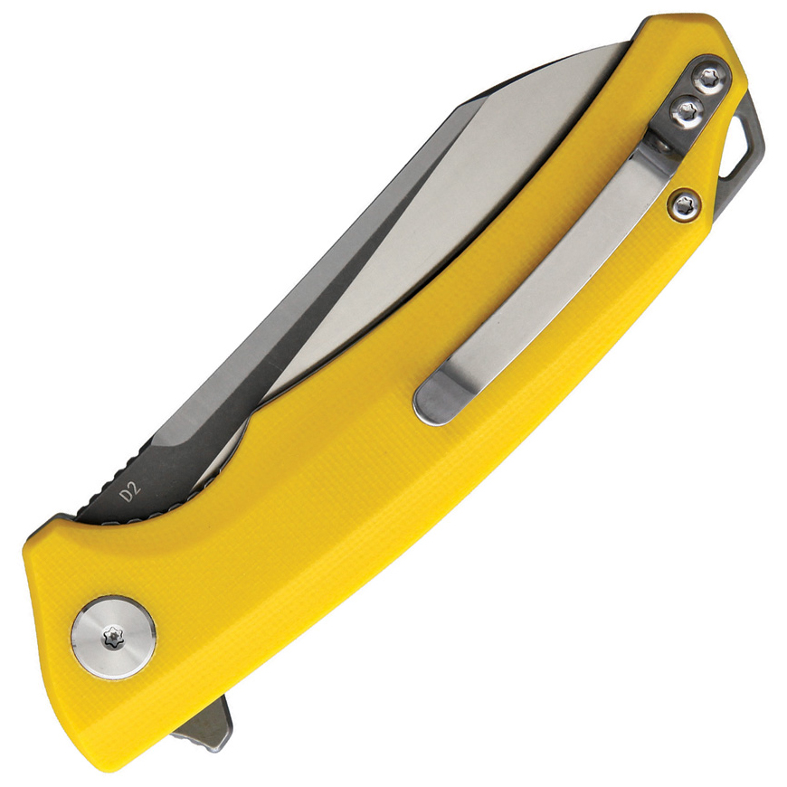 Bestech Knives TEXEL Linerlock Yellow: BK-BTKG21C2V3