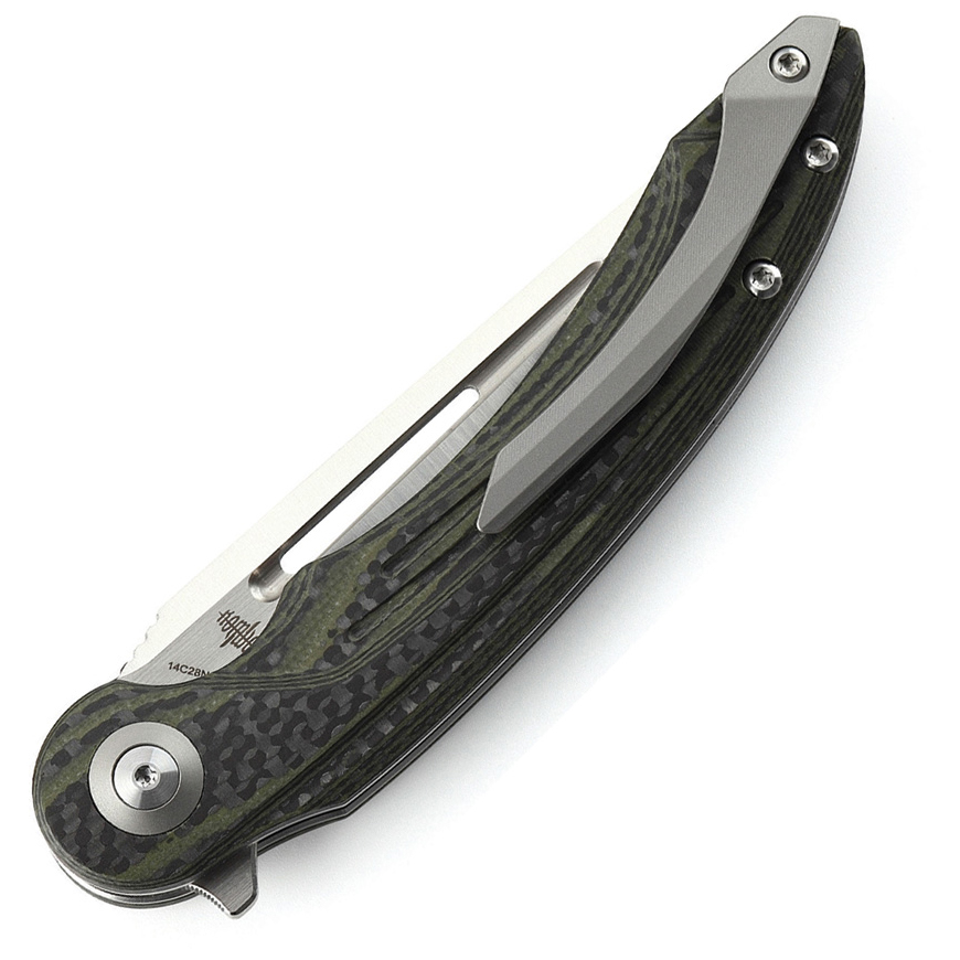 Bestech Knives Irida Linerlock CF/G10 Green: BK-BTKG25FV3