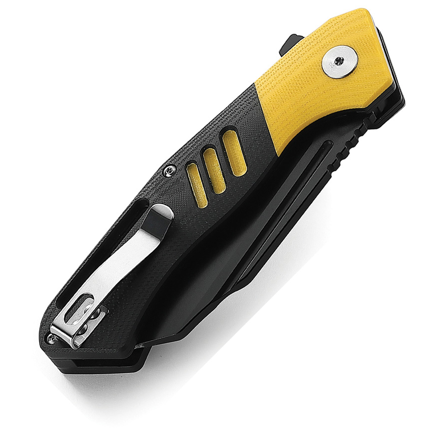 Bestech Knives Rockface Linerlock Yellow: BK-BTKG46BV3