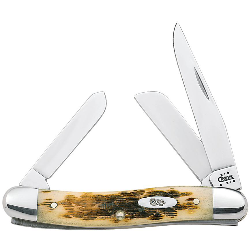 Case Cutlery Stockman Amber Bone: BK-CA042V3