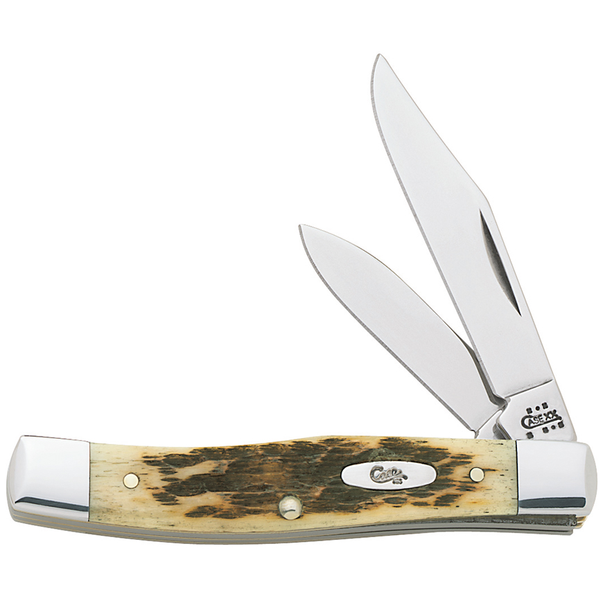 Case Cutlery Small Texas Jack Amber Bone: BK-CA077V3