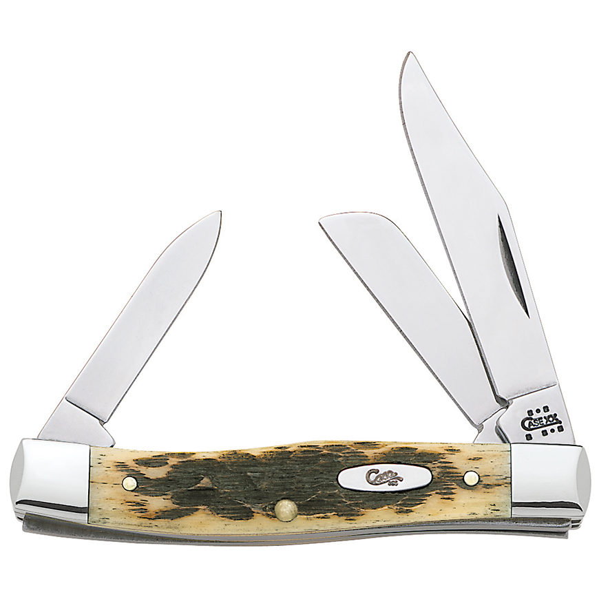 Case Cutlery Stockman Amber Bone: BK-CA079V3