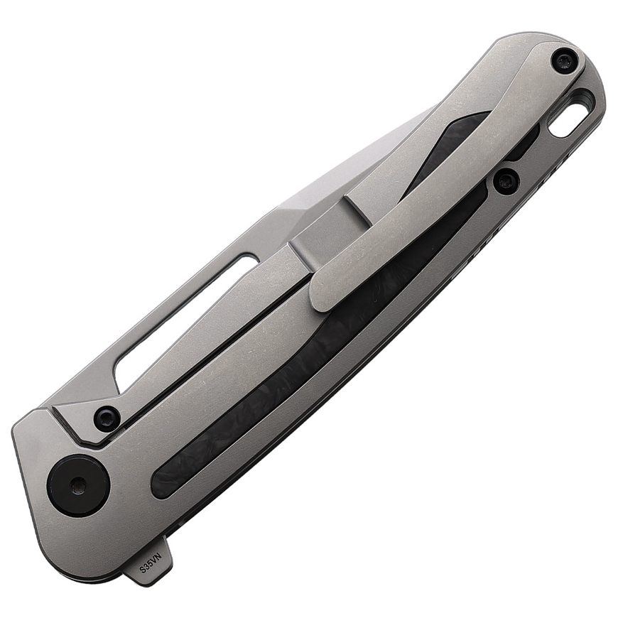 CMB Made Knives Spear Framelock Gray CF: BK-CMB04GV3