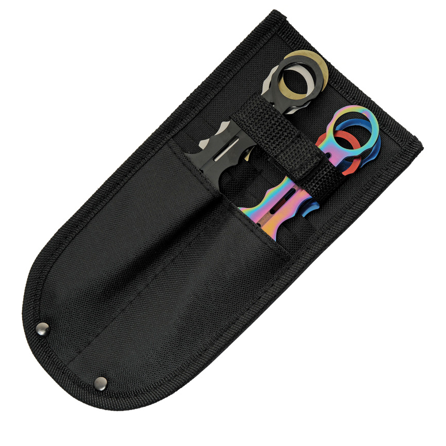 Rite Edge 6pc Multicolor Throwing Knives: BK-CN211555V3