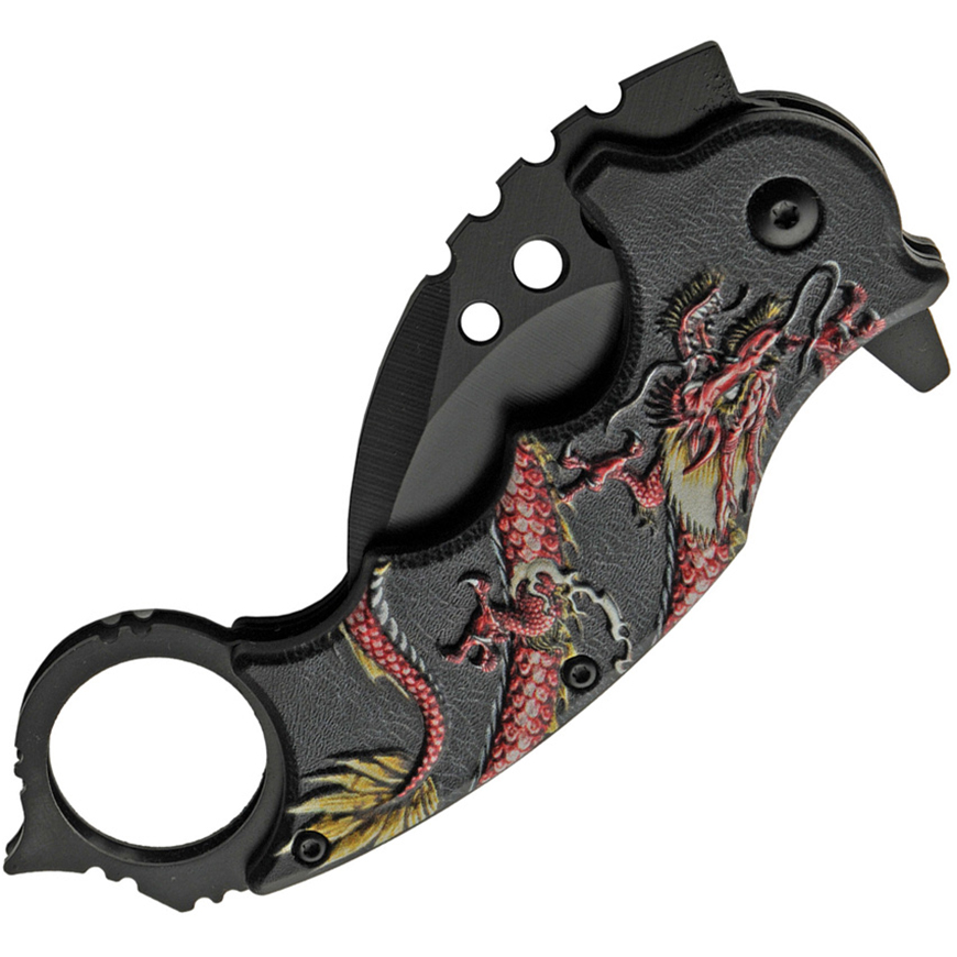 Rite Edge Dragon Linerlock A/O Red: BK-CN300539RDV3