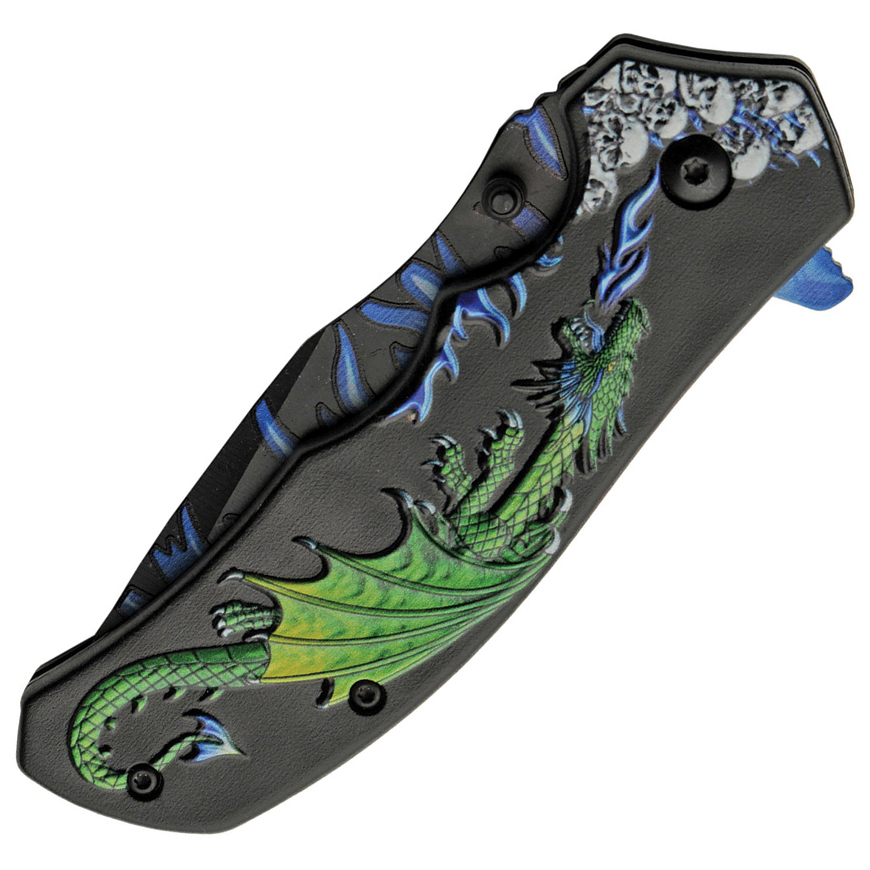 Rite Edge Dragon Flame Linerlock A/O: BK-CN300549GNV3