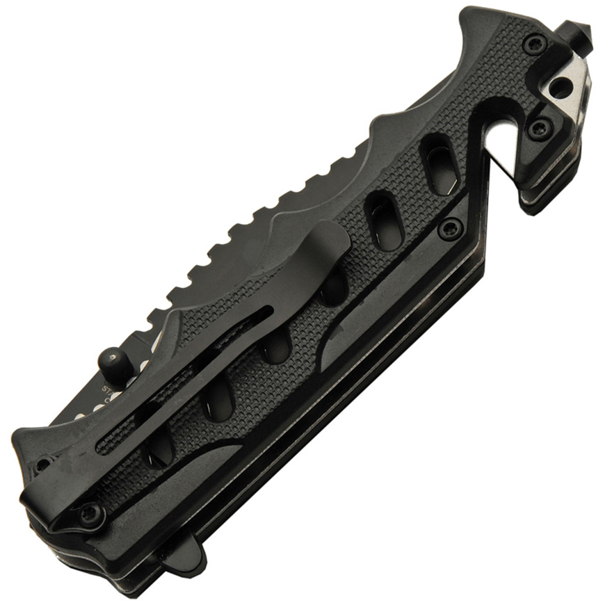 Rite Edge Tactical Linerlock A/O Black: BK-CN300553BKV3
