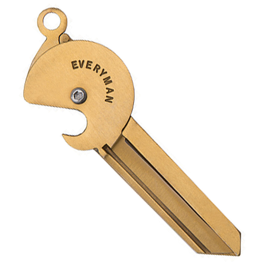 Everyman Porter Key Knife 2.0 Brass: BK-EMPKKBV3