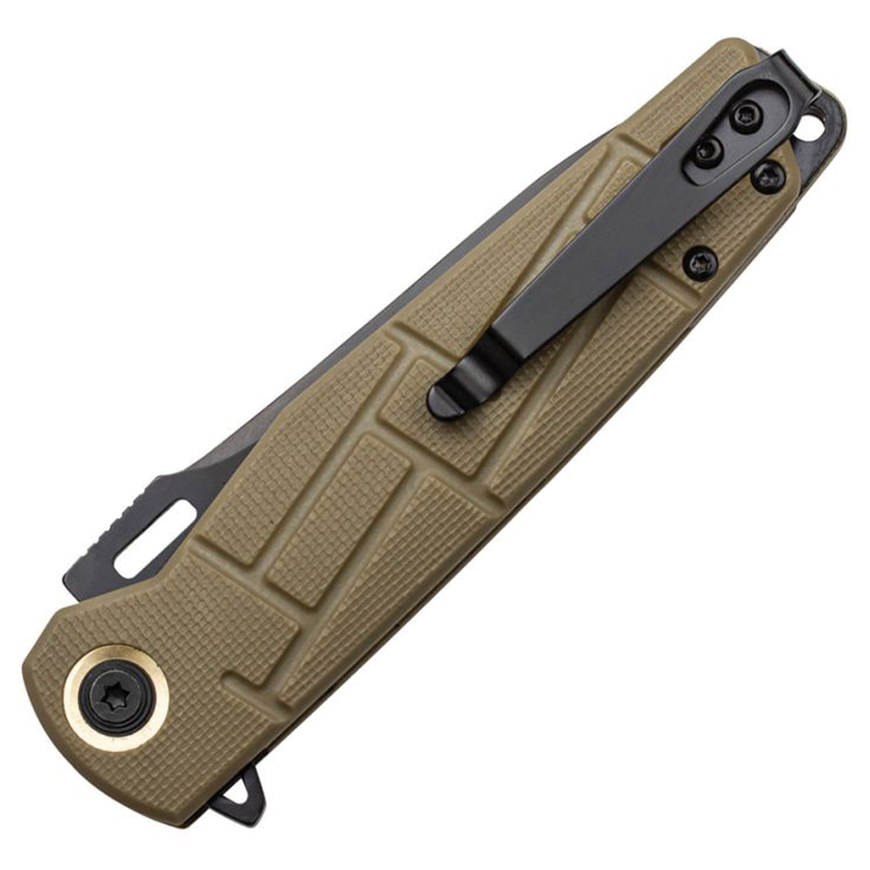 Elite Tactical Tactical Linerlock Tan: BK-ETA001TNSV3