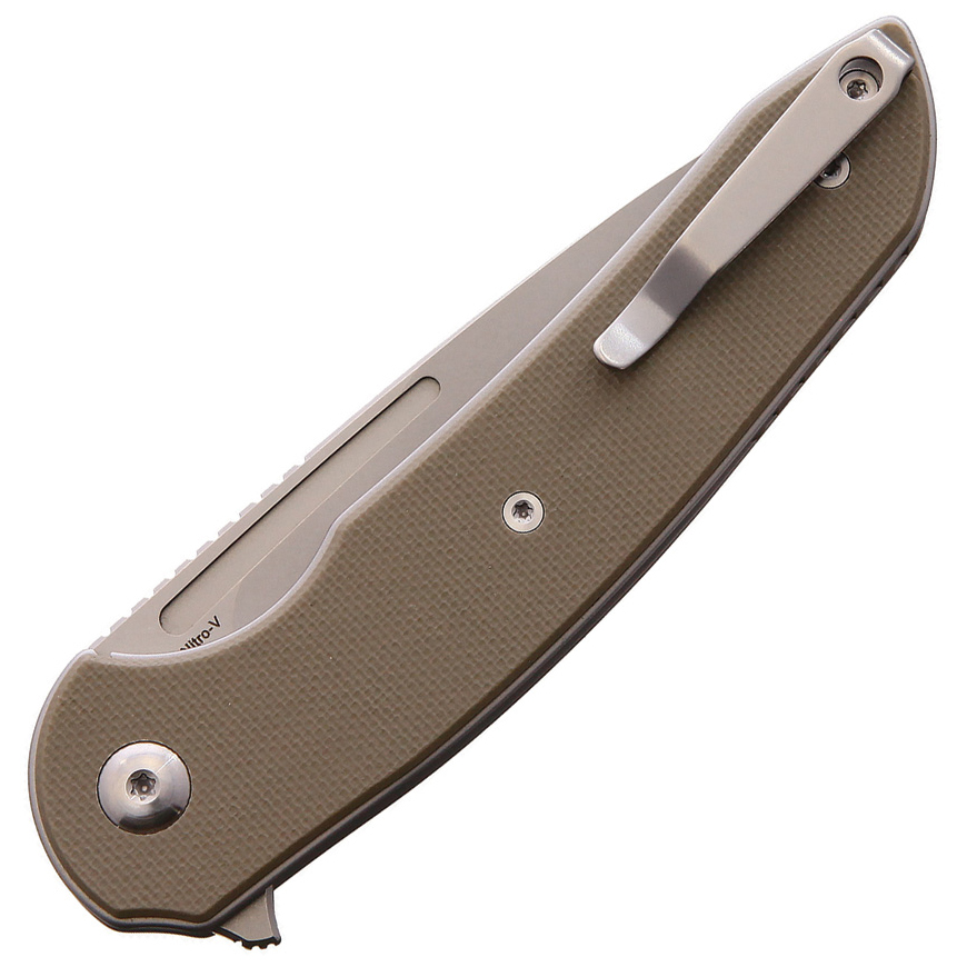 Ferrum Forge Knife Works Stinger Linerlock Tan: BK-FF005TV3
