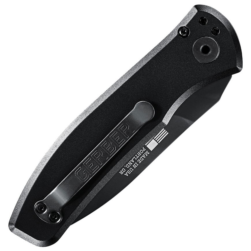 Gerber Auto Empower Plunge Lock Blk: BK-G1636V3