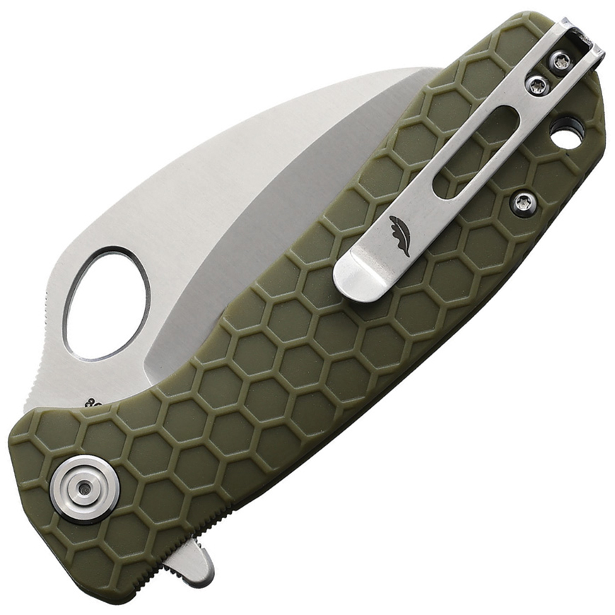 Honey Badger Knives Medium Claw Linerlock Grn: BK-HB1123V3