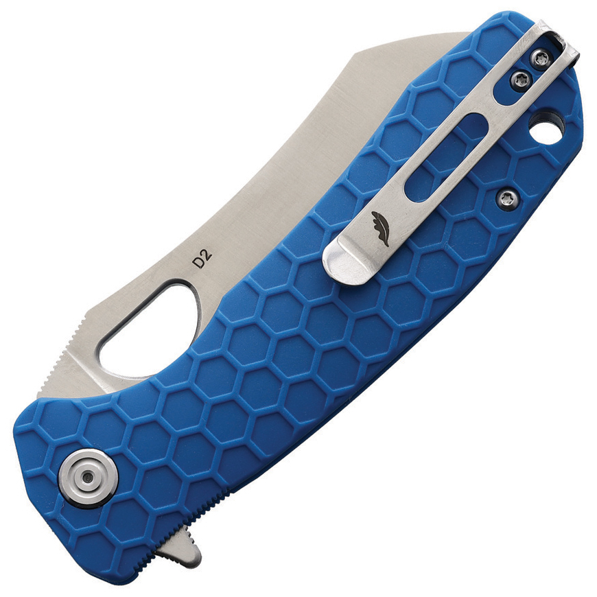 Honey Badger Knives Lg Warncleaver Linerlock Blue: BK-HB1158V3