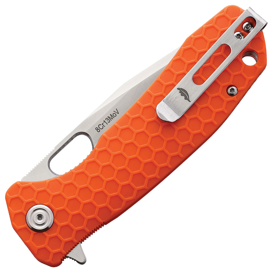 Honey Badger Knives Large Linerlock Tanto Orange: BK-HB1326V3