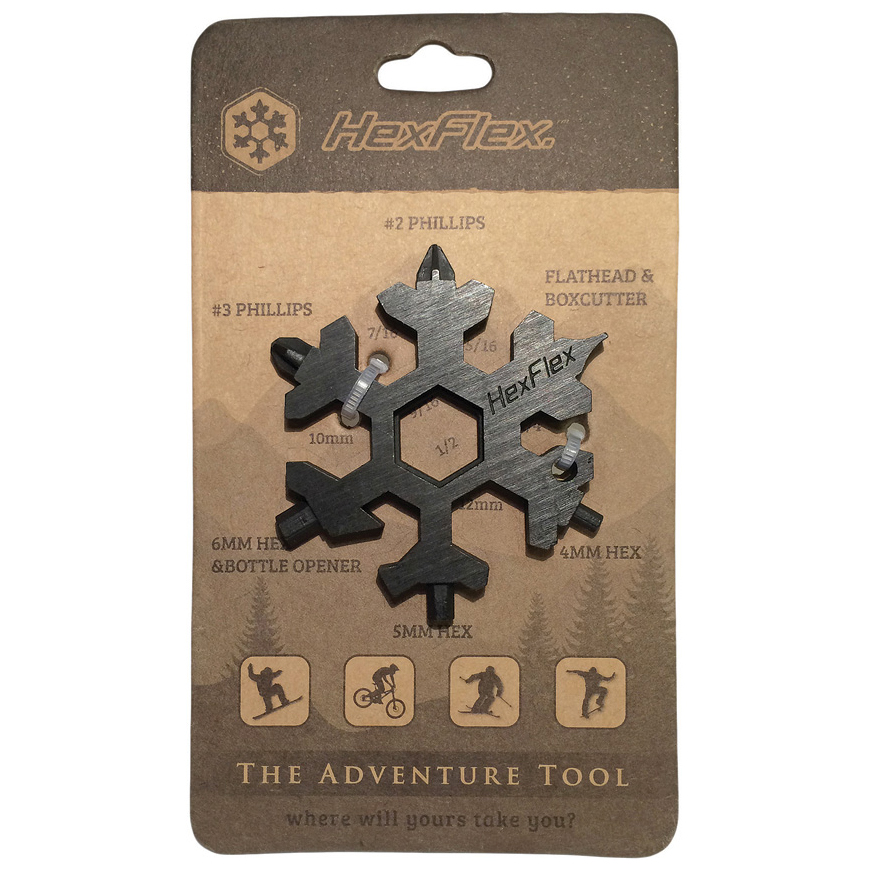 HexFlex Adventure Tool Black Standard: BK-HEXBO23SV3