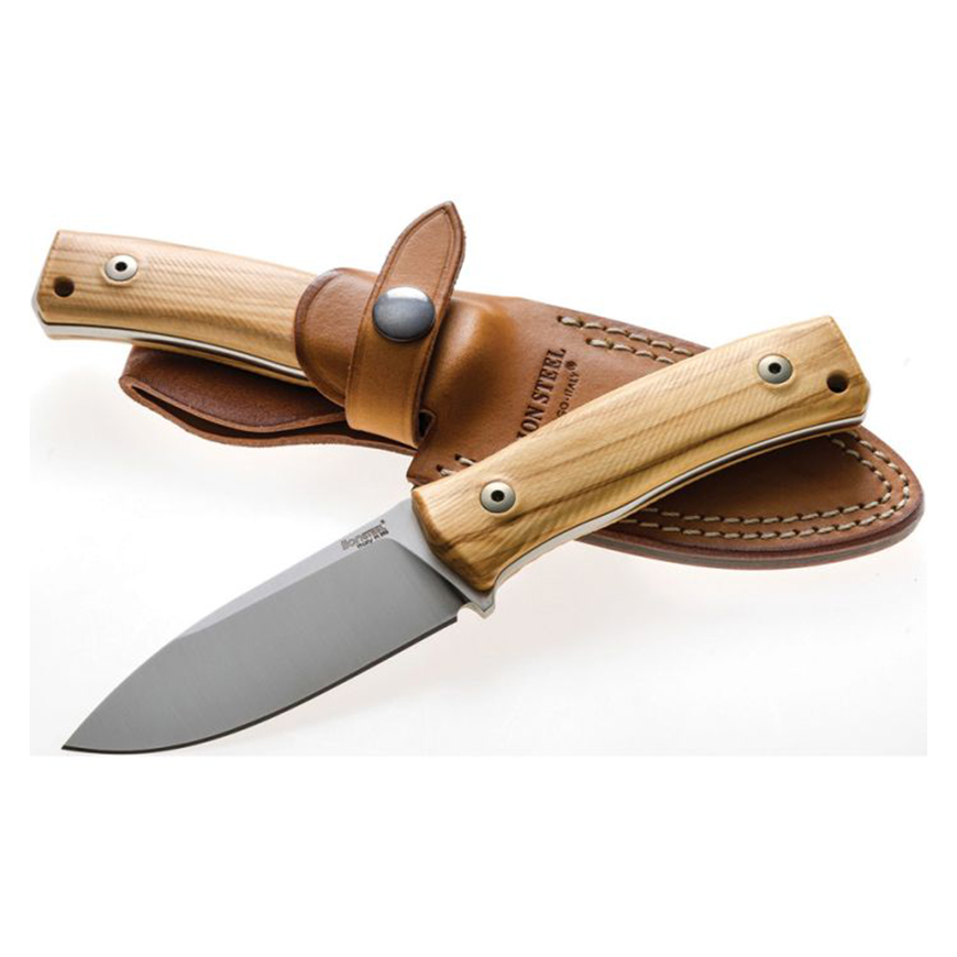 LionSTEEL M4 Fixed Blade Olive Wood: BK-LSTM4ULV3